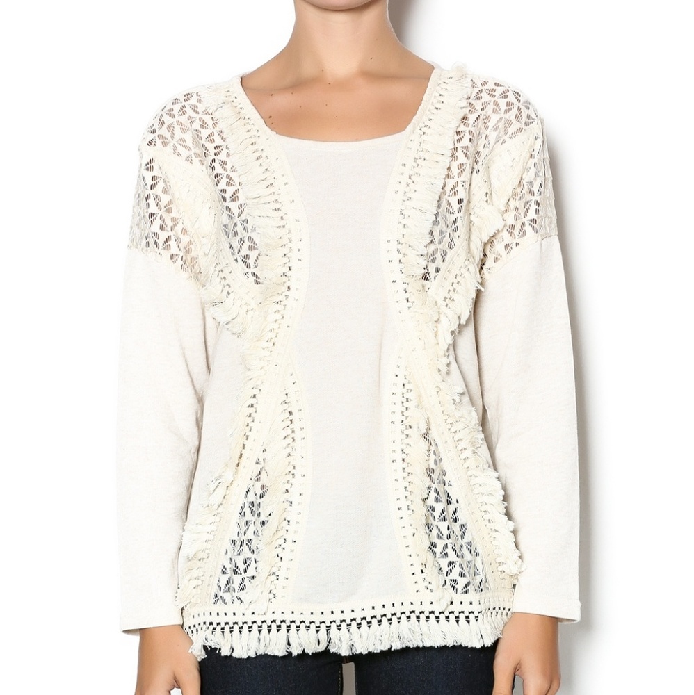 Entro fringe sweater size S